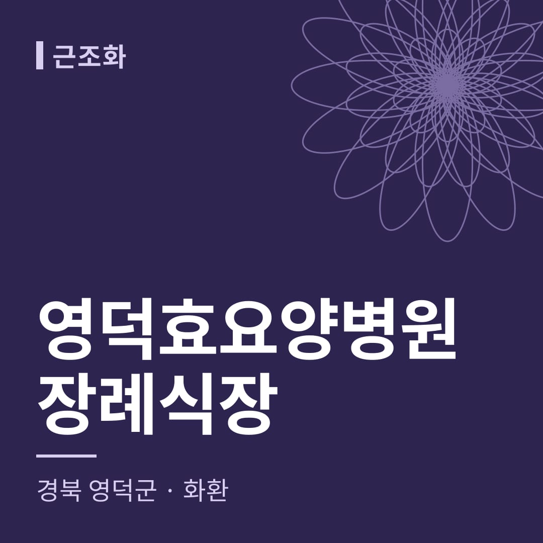 영덕효요양병원장례식장 화환 — 경북 영덕군