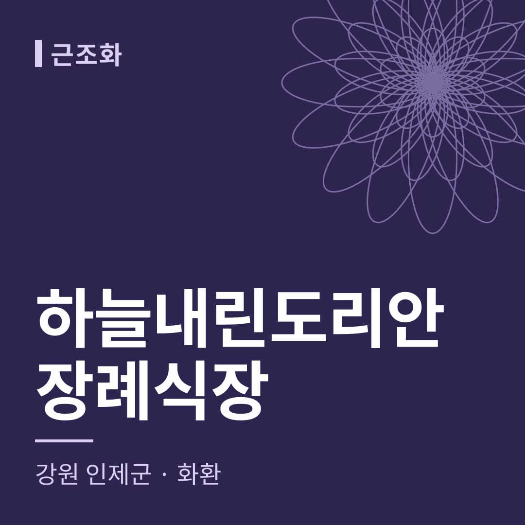 하늘내린도리안장례식장 화환 — 강원 인제군