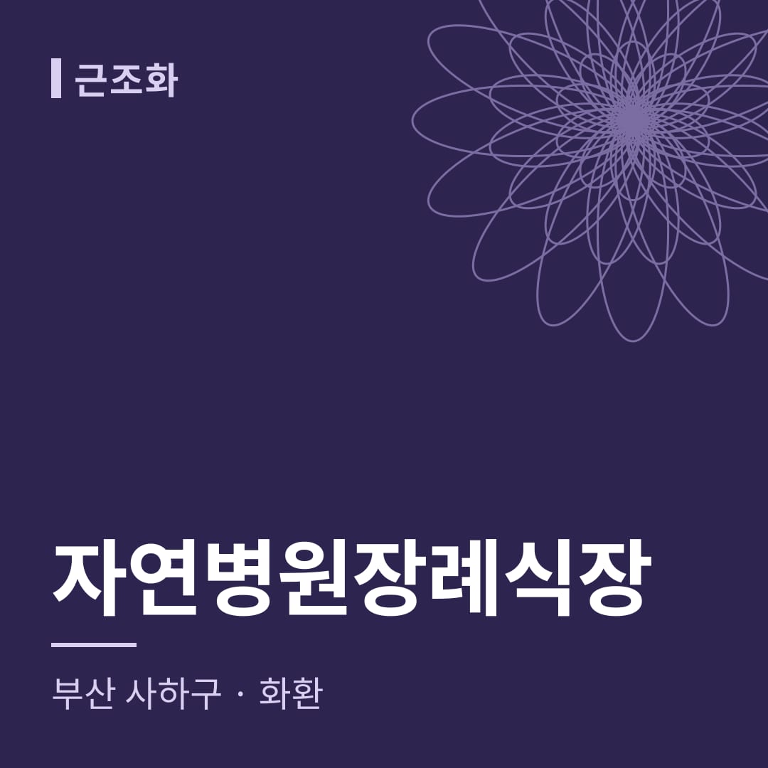 자연병원장례식장 화환 — 부산 사하구