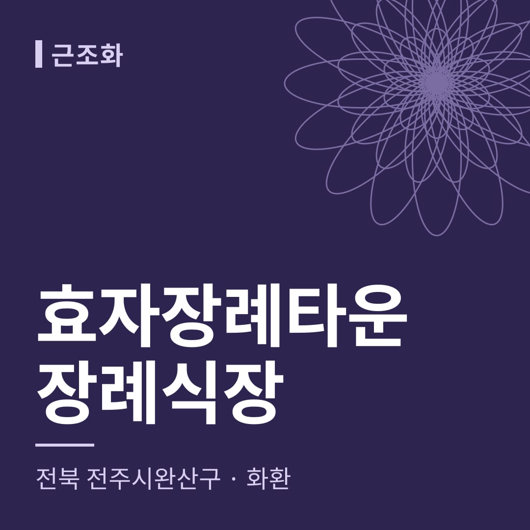 효자장례타운장례식장 화환 — 전북 전주시완산구