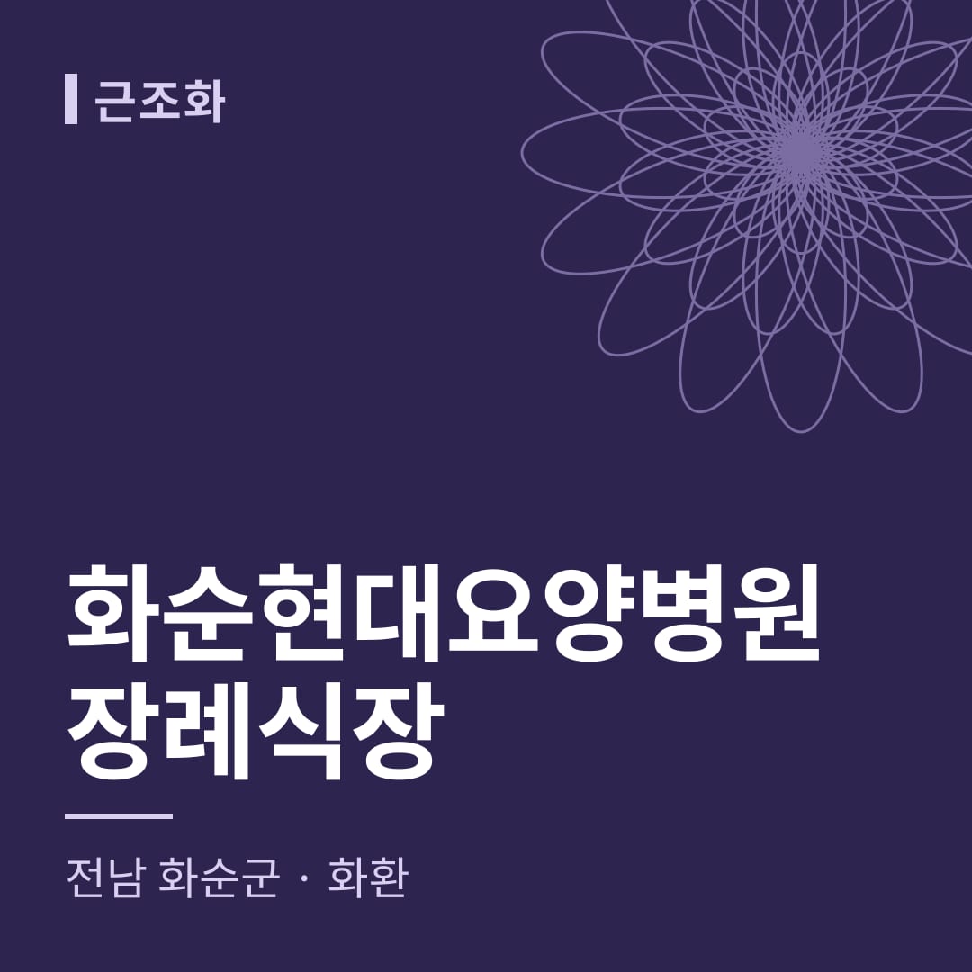 화순현대요양병원장례식장 화환 — 전남 화순군