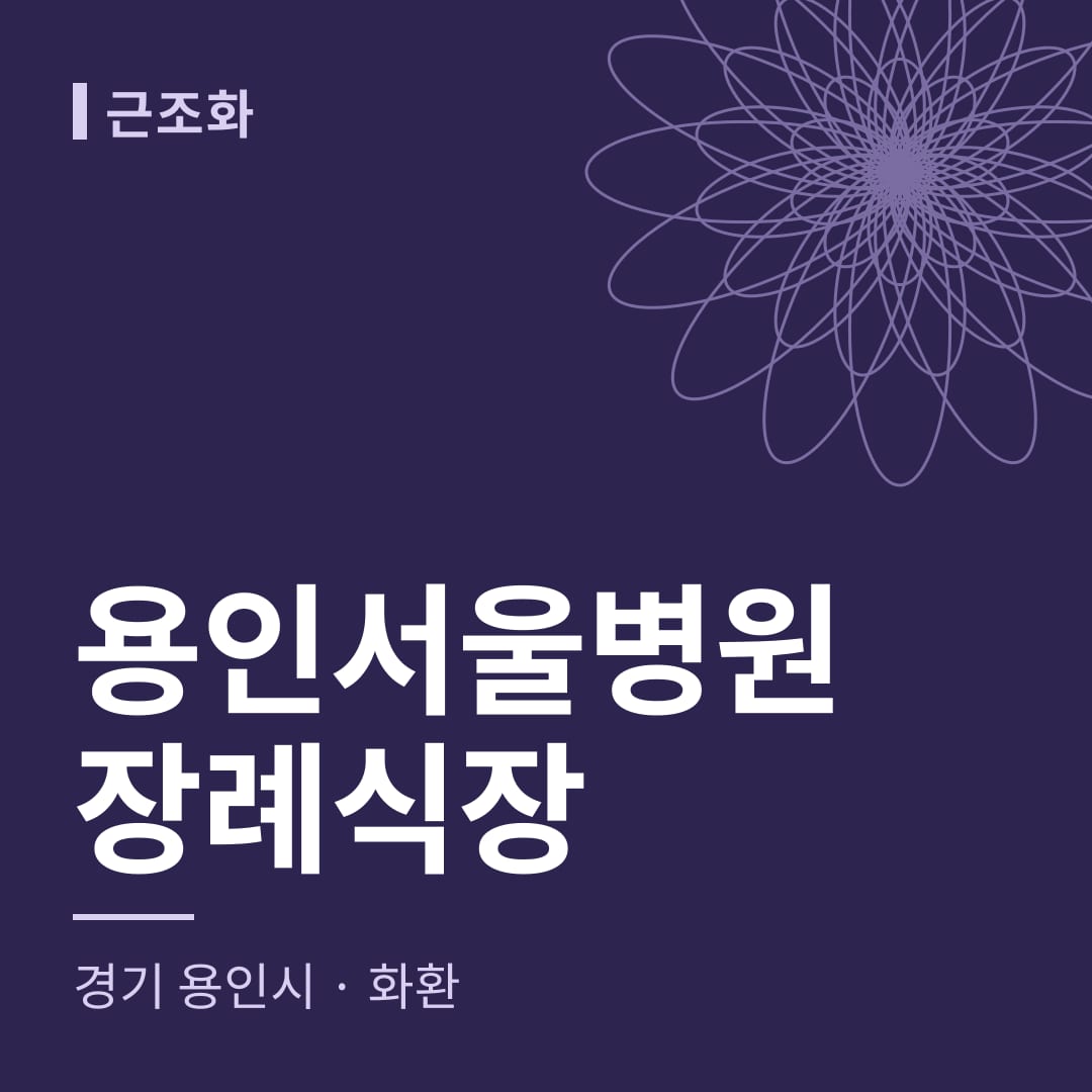 용인서울병원장례식장 화환 — 경기 용인시